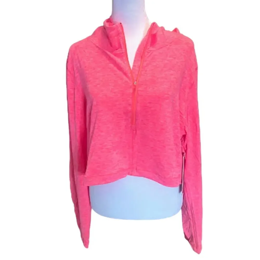 90 Degree by Reflex Pink Half Zip Pullover Hoodie‎ Size Large NWT - Picture 6 of 8